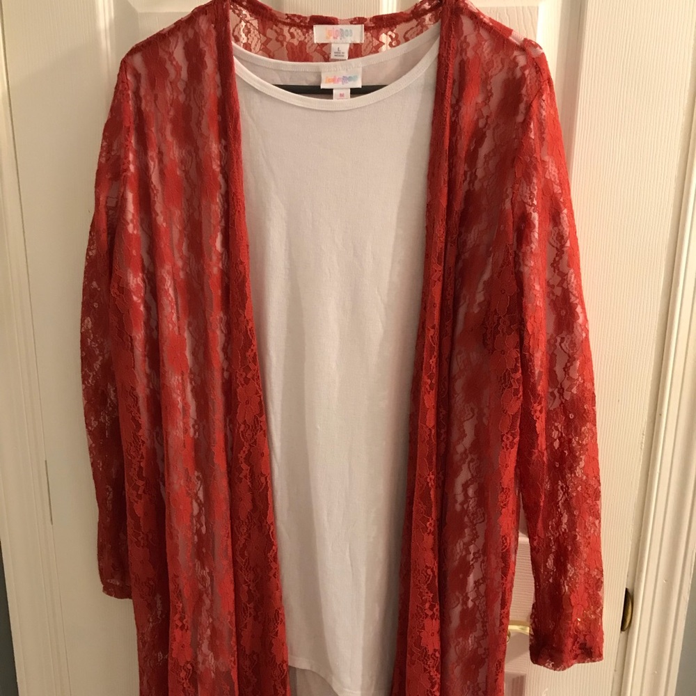 Lace Burnt Orange NWT Lularoe Sarah